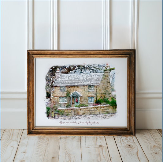 The Holiday Print, Rosehill Cottage Artwork from "The Holiday"