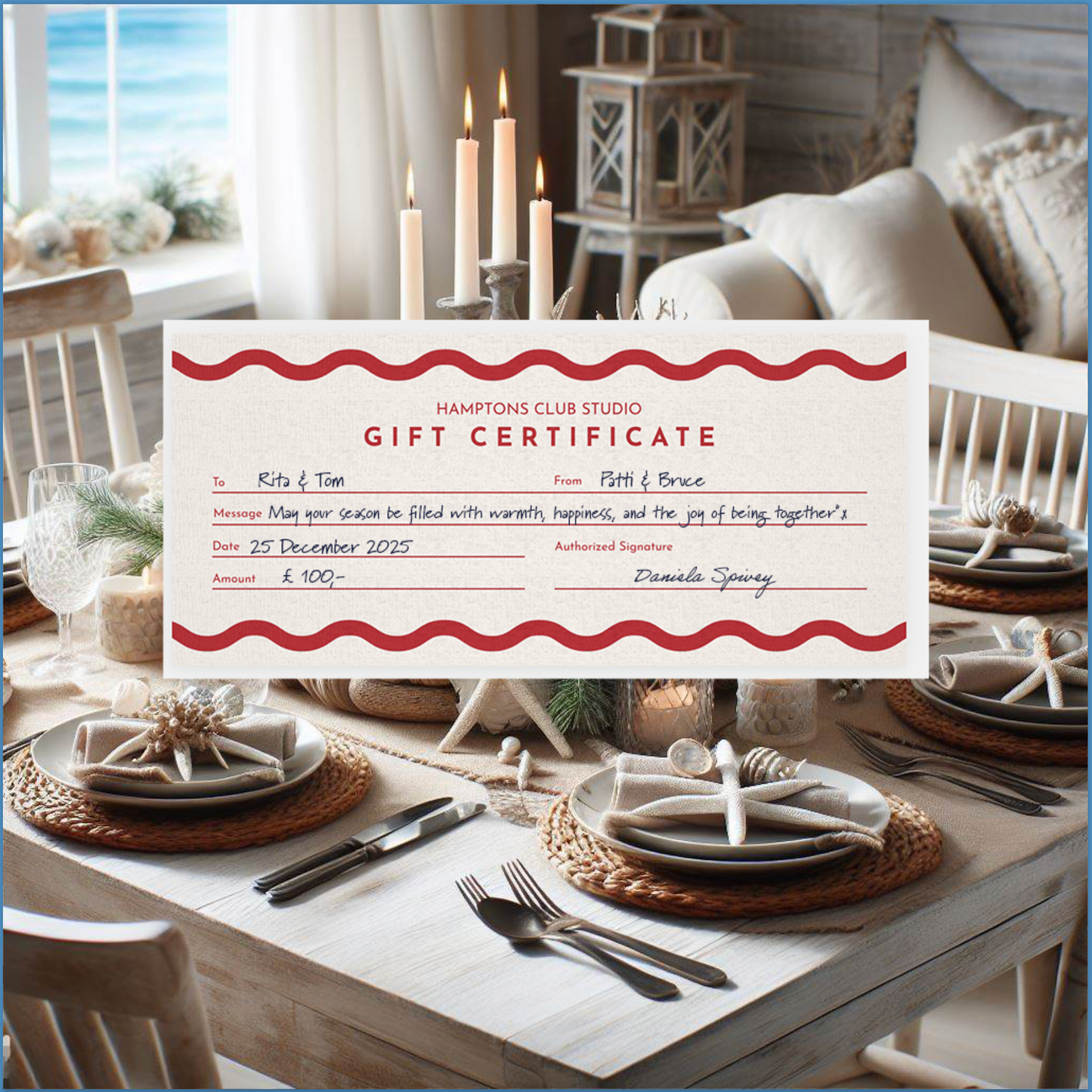Hamptons Studio Gift Card