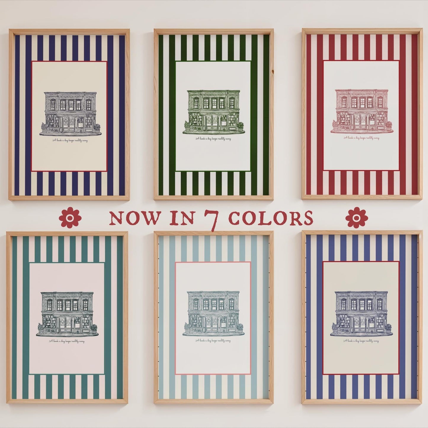 The Shop Around The Corner Print You've Got Mail Illustration NYC Book Store Artwork