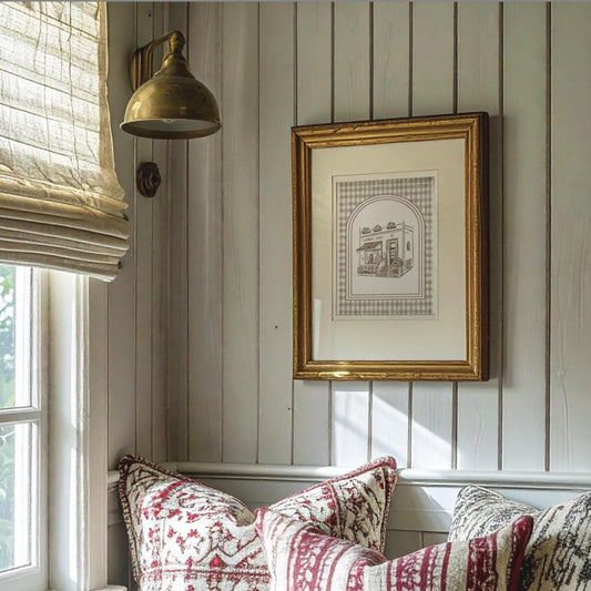 The Parent Trap Print Elizabeth James Shop Art Gingham Illustration London Shop Art Nancy Meyers Print Kids Room Decor Twins Art Movie Decor