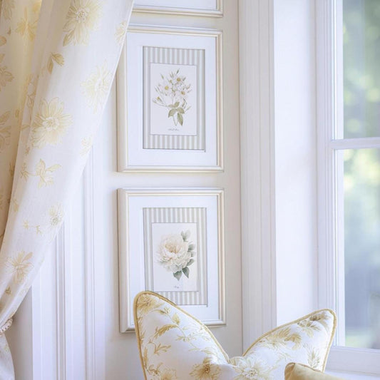 Flower Wall Art Botanical Illustration Musk Rose Vintage Garden Wildflower Wall Art