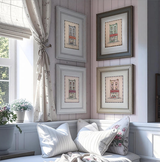 Paris Shop Print Watercolor Illustration Paris Bakery Art