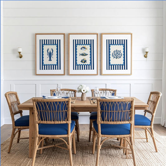 Fish Print Coastal Print Nautical Kitchen Wall Art