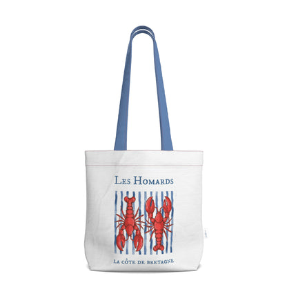 Everyday Tote Bag, Les Homards Bretagne Collection Canvas Shopper