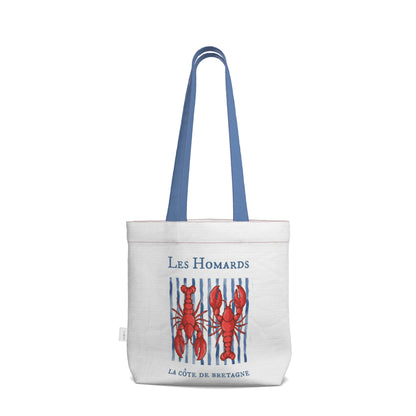 Everyday Tote Bag, Les Homards Bretagne Collection Canvas Shopper
