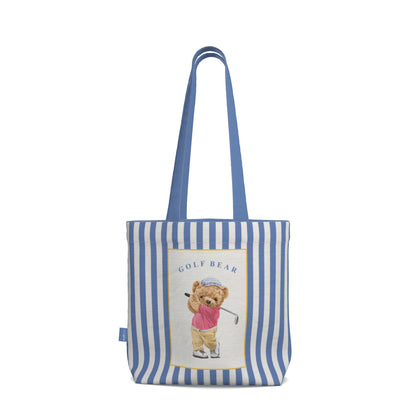 Everyday Tote Bag, The Golf Bear Canvas Shopper