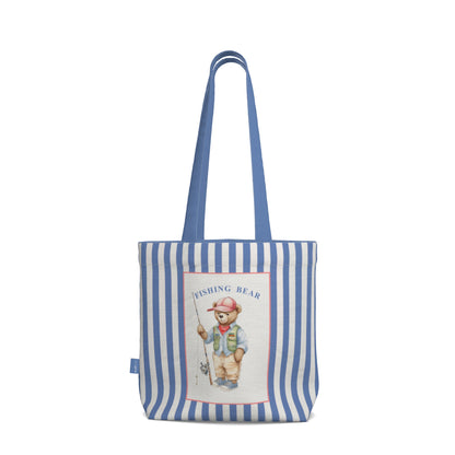 Everyday Tote Bag, The Fishing Bear Canvas Shopper