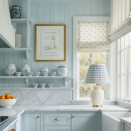 Nancy Meyers Style Lighthouse Watercolor Print Hamptons Aesthetic