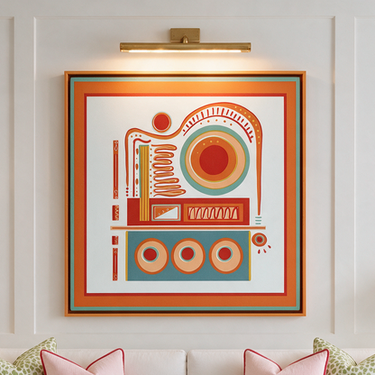 After Hours Club I Contemporary Colorblock Canvas I Modern Abstract Art I Music Room Decor I Colorful Geometric Artwork