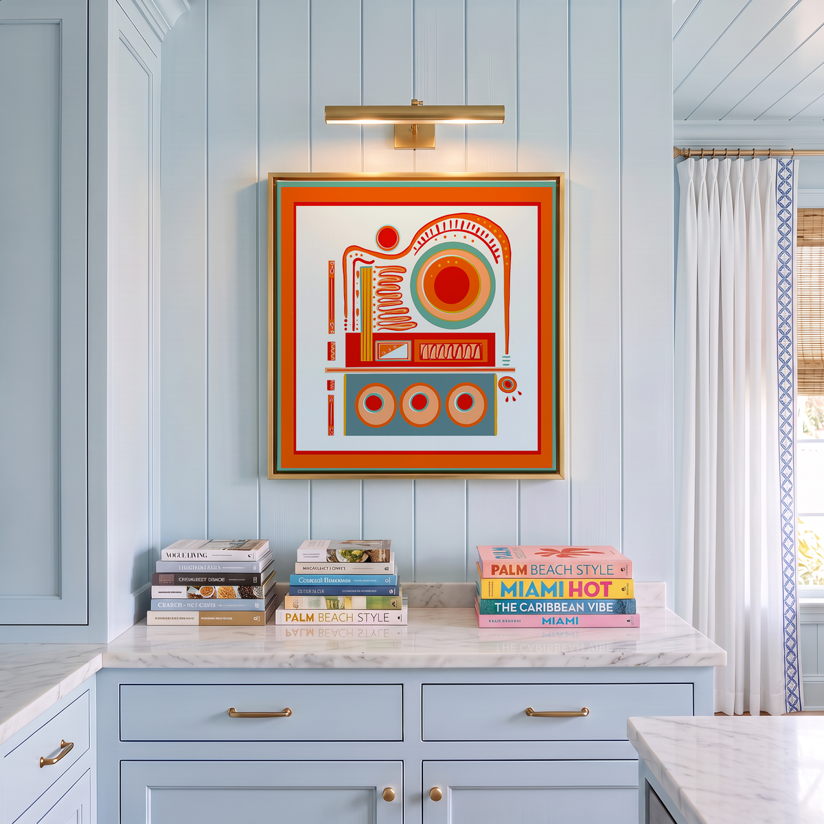 After Hours Club I Contemporary Colorblock Canvas I Modern Abstract Art I Music Room Decor I Colorful Geometric Artwork