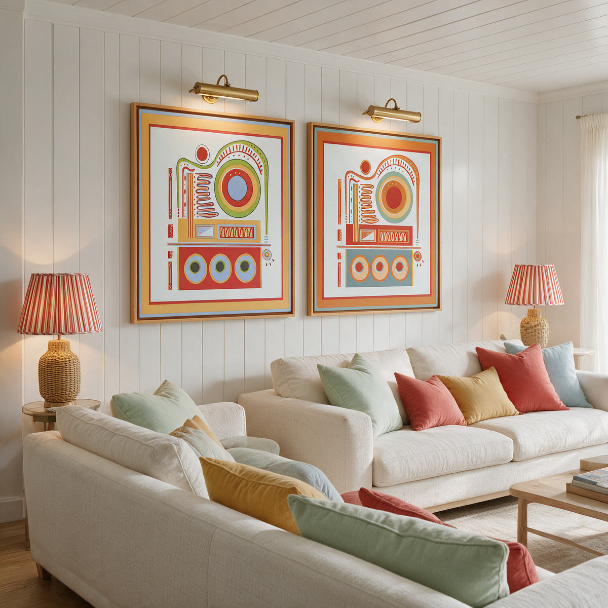 After Hours Club I Contemporary Colorblock Canvas I Modern Abstract Art I Music Room Decor I Colorful Geometric Artwork
