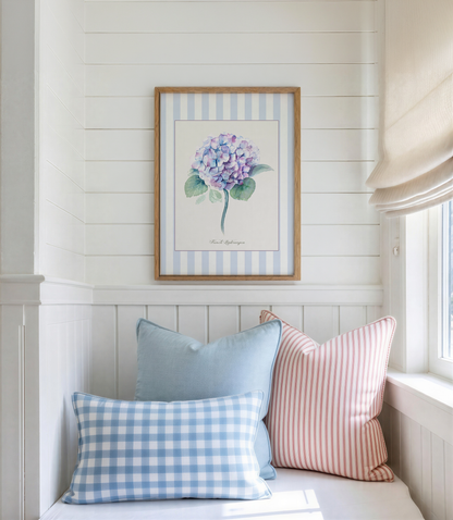 Provence Botanical Print Set of 3 Lavender Purple Iris Blue French Hydrangea Watercolors Vintage Floral Wall Art French Country Decor