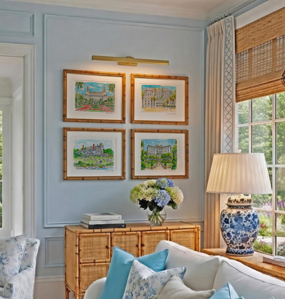 Coastal Hotel Watercolor Print Set | Castle Hill Inn, The Breakers, Cap Ferrat & Shutters on the Beach | Coastal Wall Art Collection