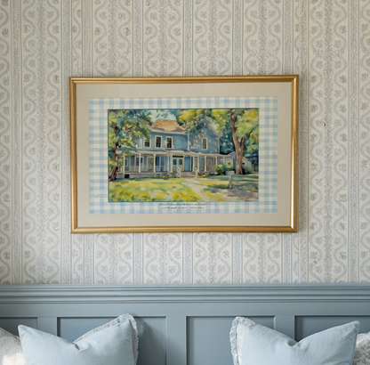 Stars Hollow Watercolor Illustration Lorelai and Rory's Home