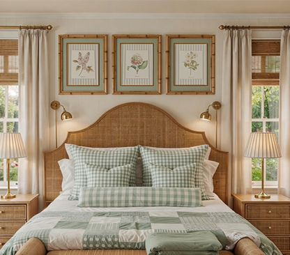 Floral Gallery Wall Set of 3 Botanical Hydrangea Artwork Lilac Prints