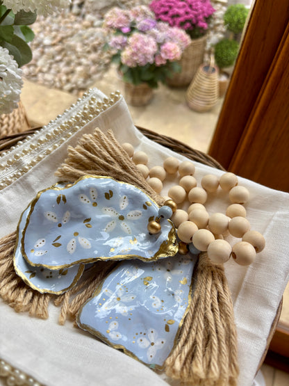 Shell Napkin Ring Set Coastal Table Decor
