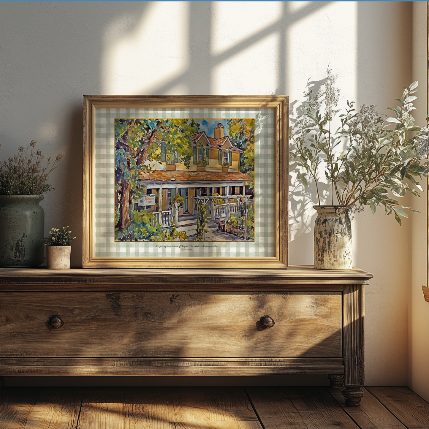 Gilmore Girls Artwork Dragonfly Inn Print Stars Hollow Watercolor Illustration