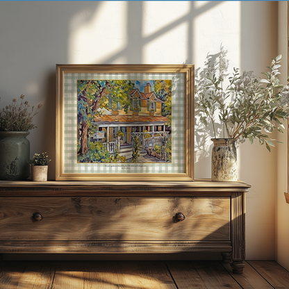 Gilmore Girls Artwork Dragonfly Inn Print Stars Hollow Watercolor Illustration