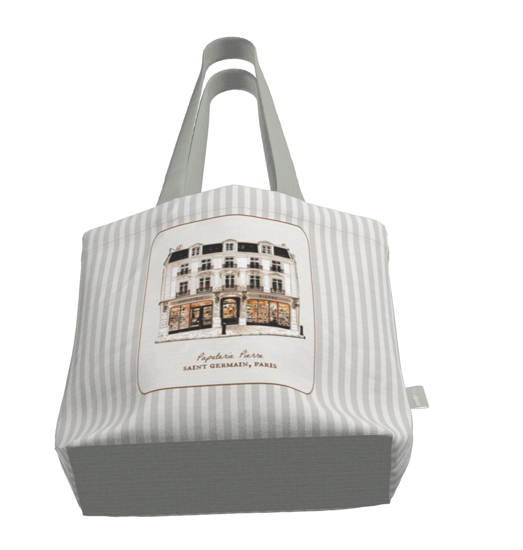 Everyday Tote Bag, Papeterie Pierre Saint Germain Paris Print