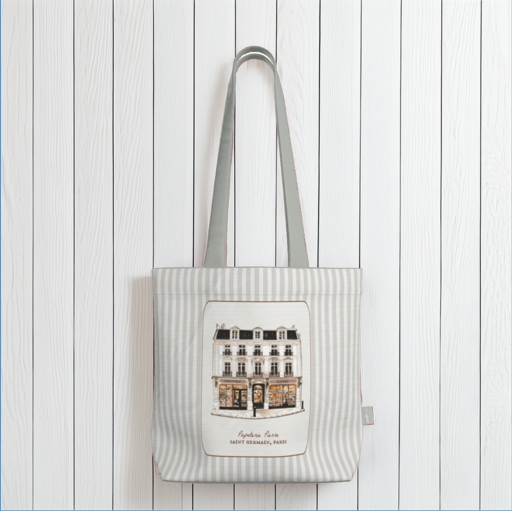 Everyday Tote Bag, Papeterie Pierre Saint Germain Paris Print