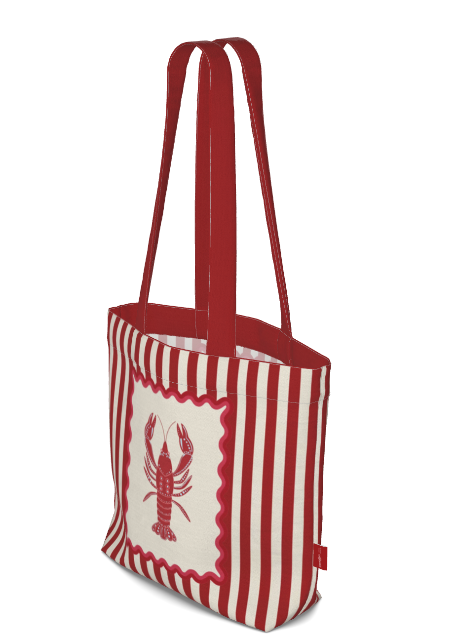 Everyday Tote Bag, Lobster Shopper "La Mer Collection"