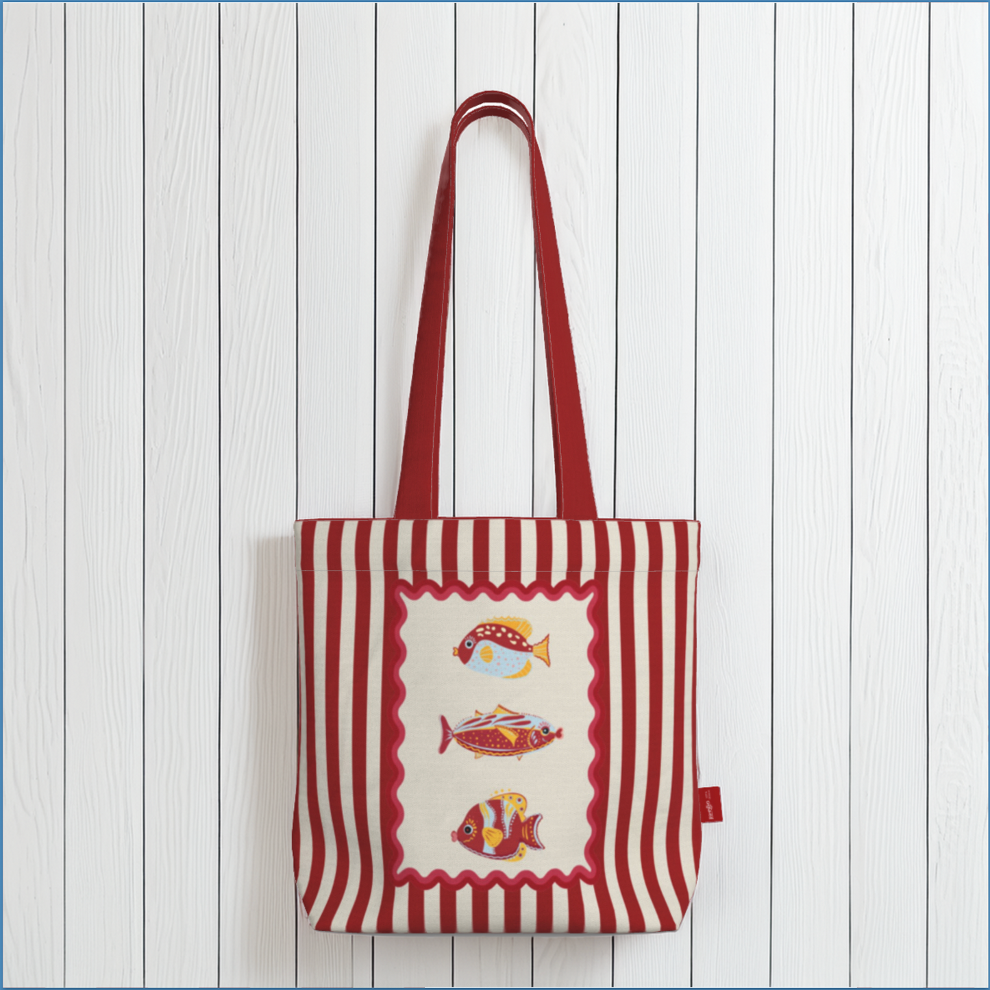 Everyday Tote Bag, Sardines Shopper "La Mer Collection"