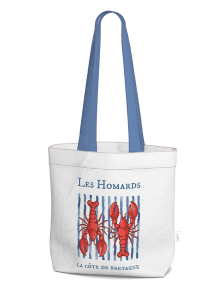 Everyday Tote Bag, Les Homards Bretagne Collection Canvas Shopper