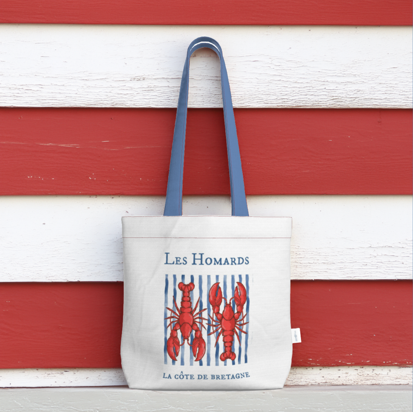 Everyday Tote Bag, Les Homards Bretagne Collection Canvas Shopper