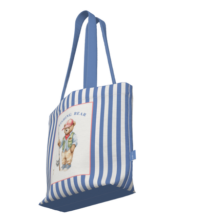 Everyday Tote Bag, The Fishing Bear Canvas Shopper