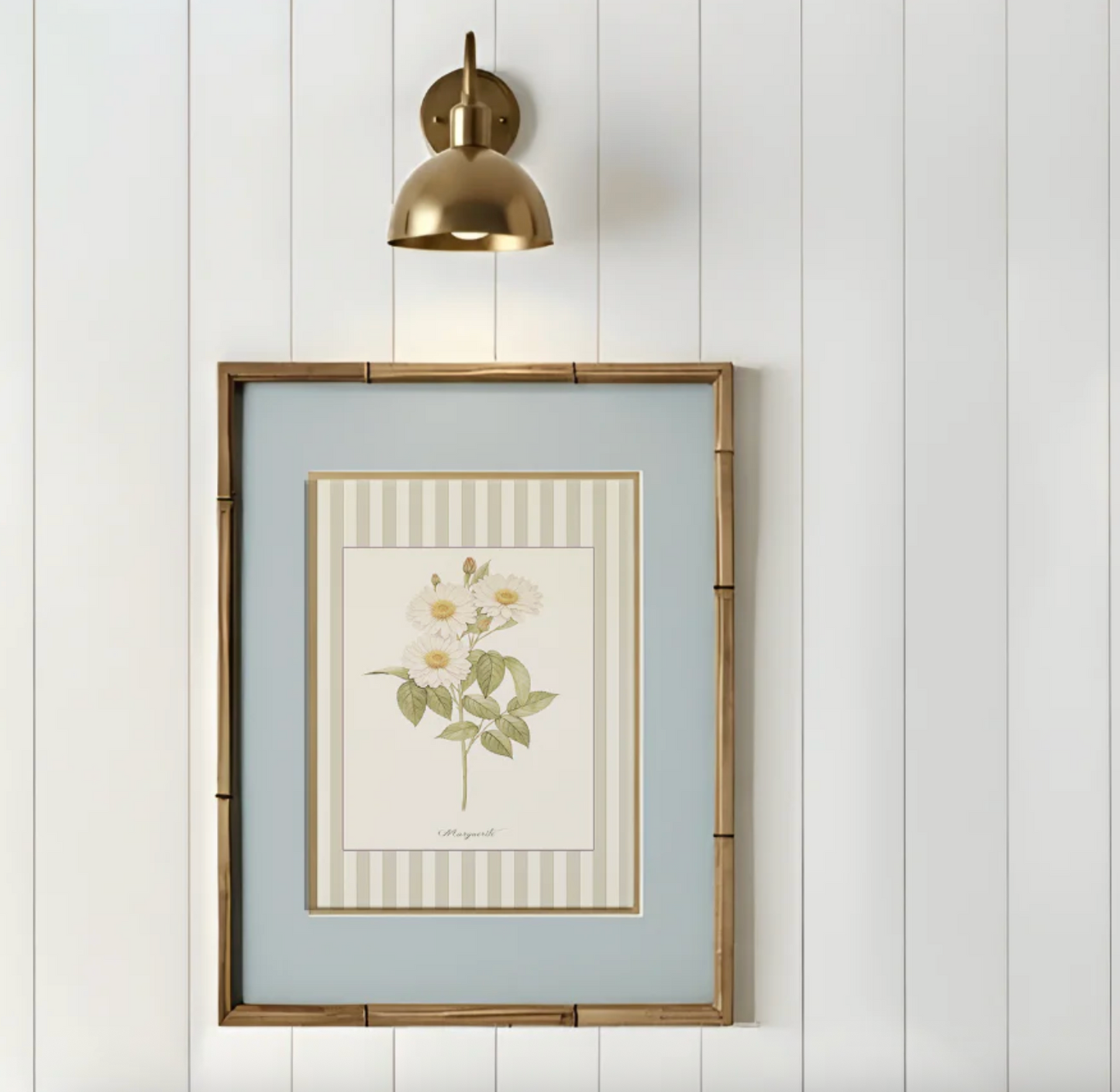 Floral Gallery Set of 6, Botanical Watercolor Illustrations, Snowdrops, Hibiscus, Peony, Hydrangea, White Lilac, Marguerite