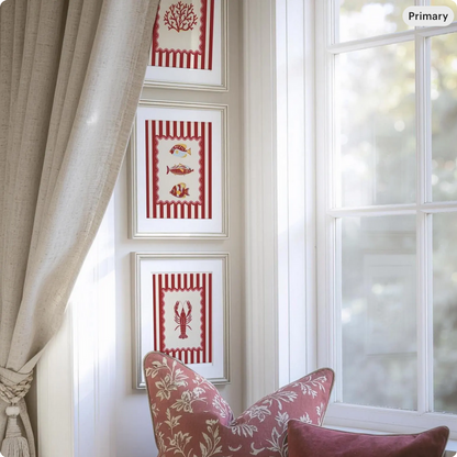 Lobster Wall Art Coastal Print