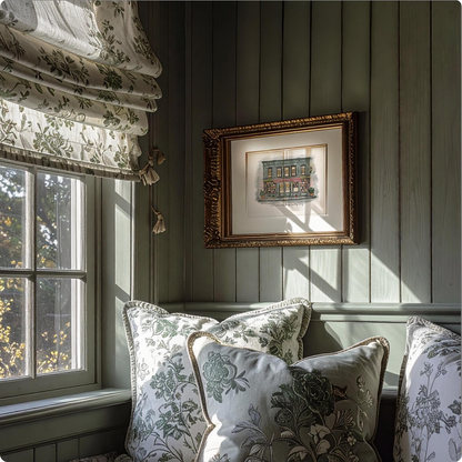 The Shop Around The Corner "You've Got Mail" Movie Illustration in Watercolor