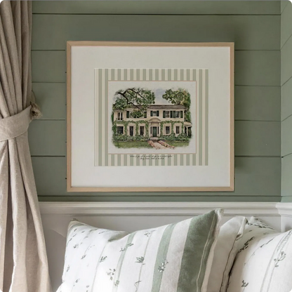 The Father of The Bride Movie Home Watercolor Illustration