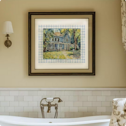 Gilmore Girls Stars Hollow Watercolor Illustration Lorelai and Rory's Home