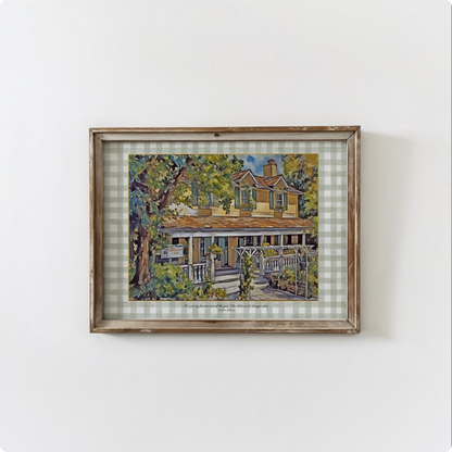 Gilmore Girls Artwork Dragonfly Inn Print Stars Hollow Watercolor Illustration