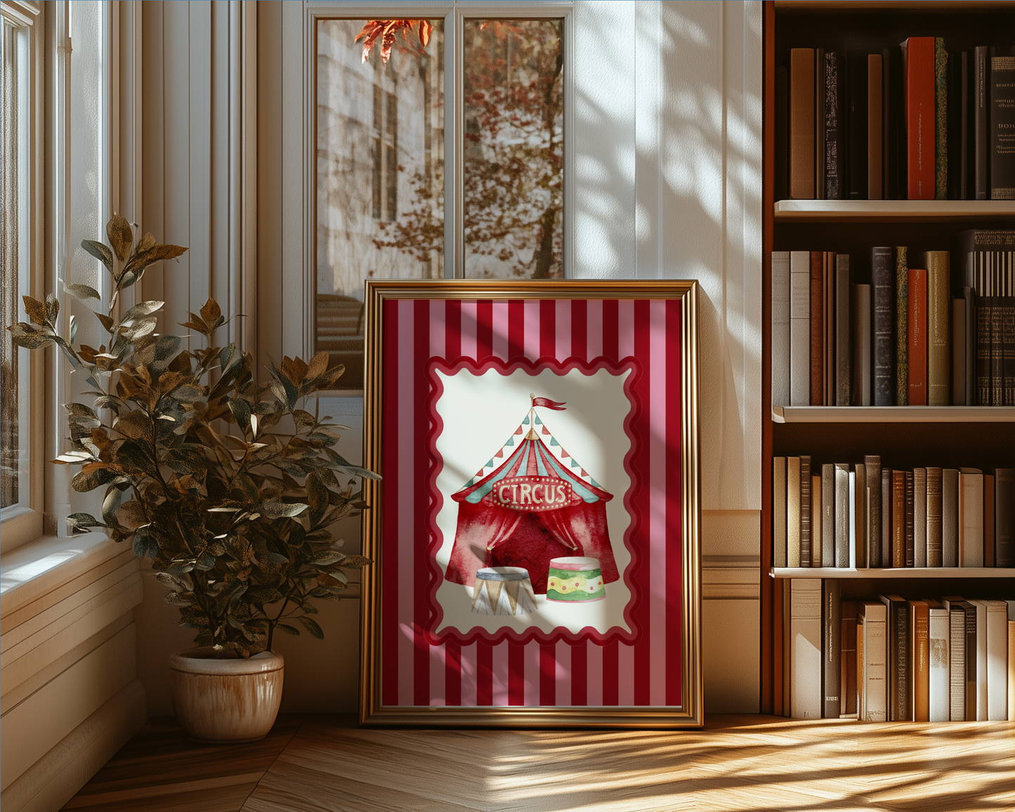 Le Cirque Circus Tent I Circus Artwork I Kids Room Illustration I Funfair Wall Art