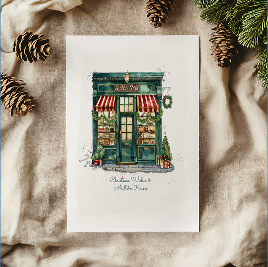 Christmas Cards, Holiday Greeting Cards A6 Pack of 5