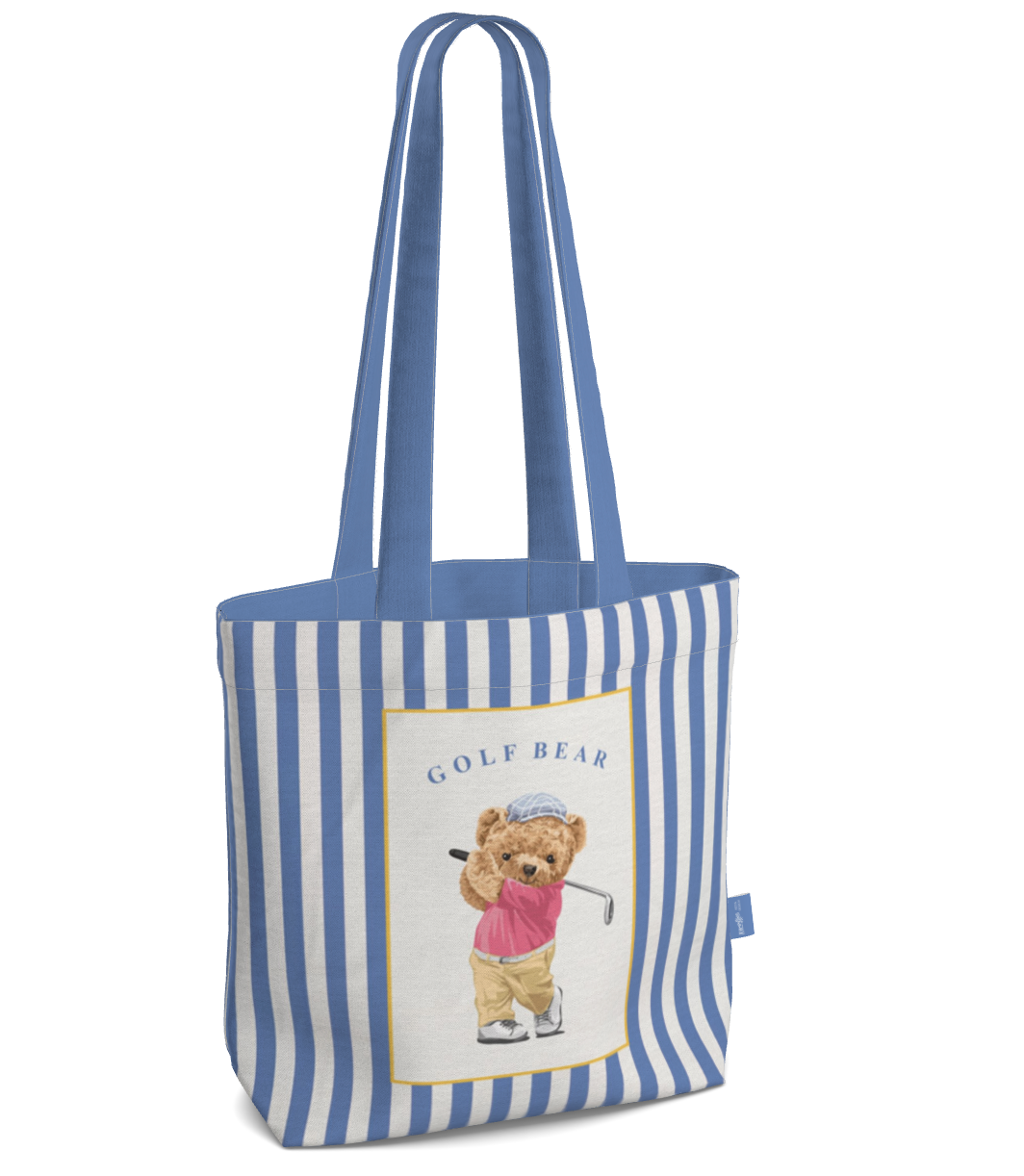 Everyday Tote Bag, The Golf Bear Canvas Shopper