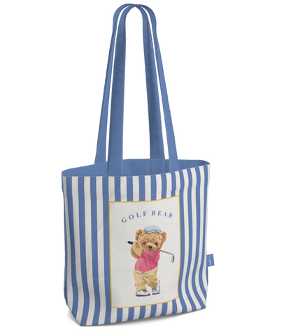 Everyday Tote Bag, The Golf Bear Canvas Shopper