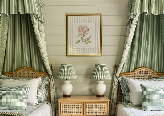 English Garden Rose Watercolor Print Botanical Illustration Cottage Garden Artwork Floral Wall Art