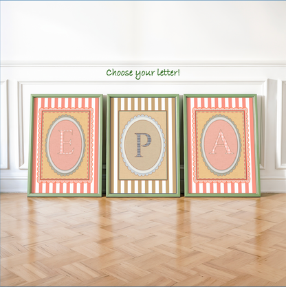 Kids Room Wall Art Set of 3 Custom Nursery Artwork Whimsical Goose Print Bunny Illustration