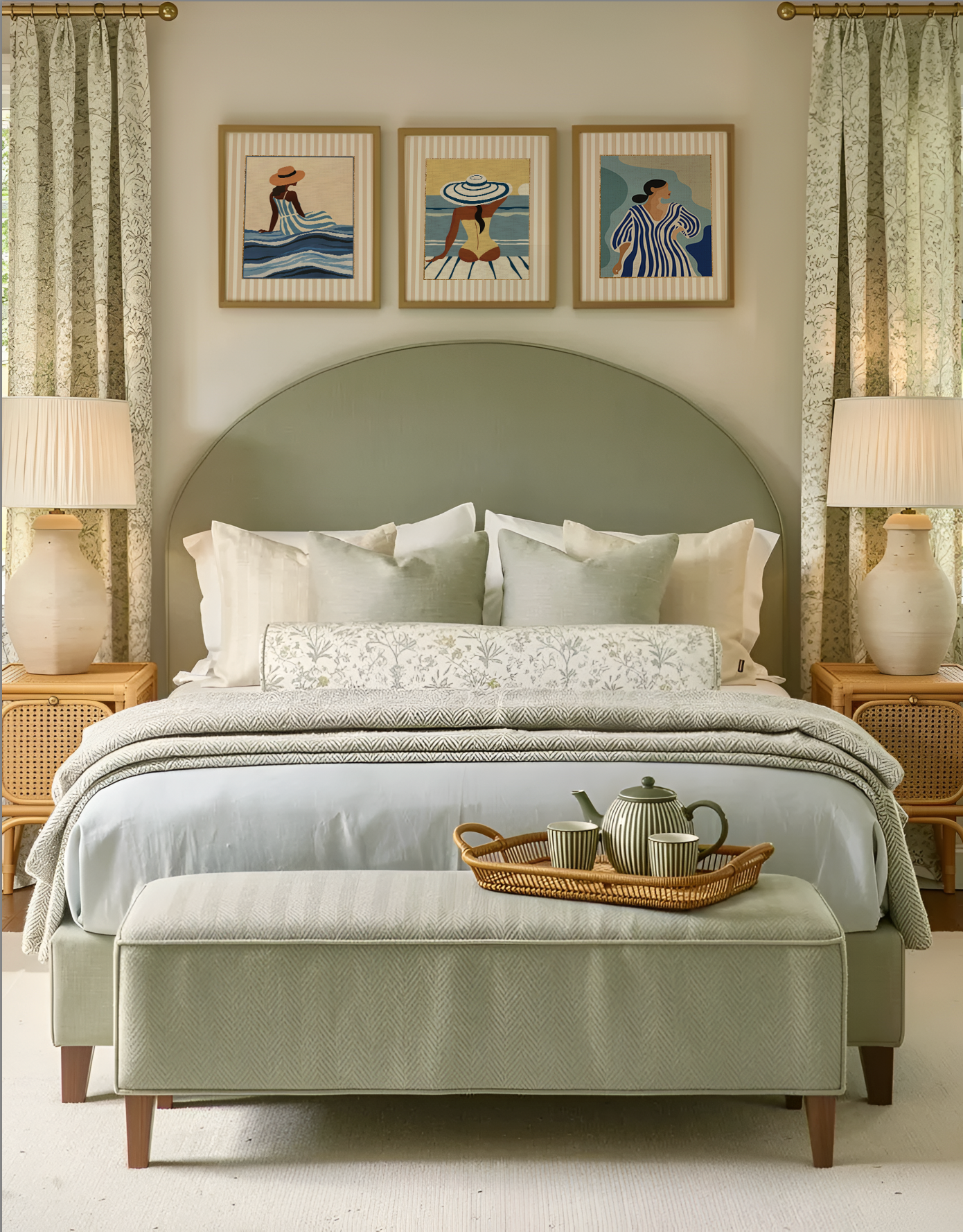 Summer Prints Gallery Set of 3 Cote d' Azur Artwork Beach House Collection