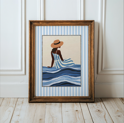 Summer Prints Gallery Set of 3 Cote d' Azur Artwork Beach House Collection