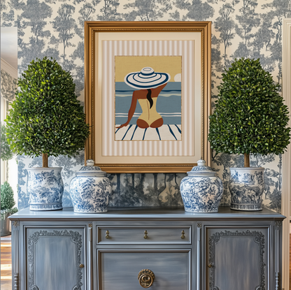 Summer Prints Gallery Set of 3 Cote d' Azur Artwork Beach House Collection