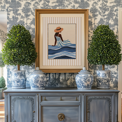 Summer Prints Gallery Set of 3 Cote d' Azur Artwork Beach House Collection