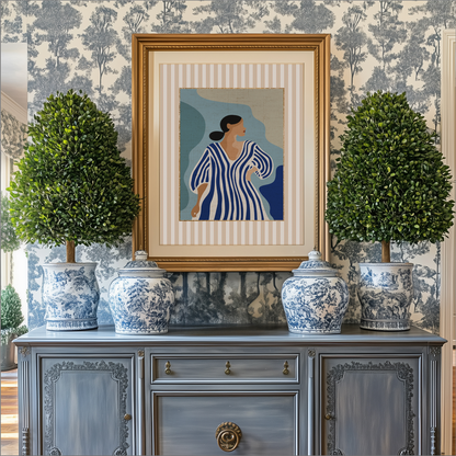 Summer Prints Gallery Set of 3 Cote d' Azur Artwork Beach House Collection