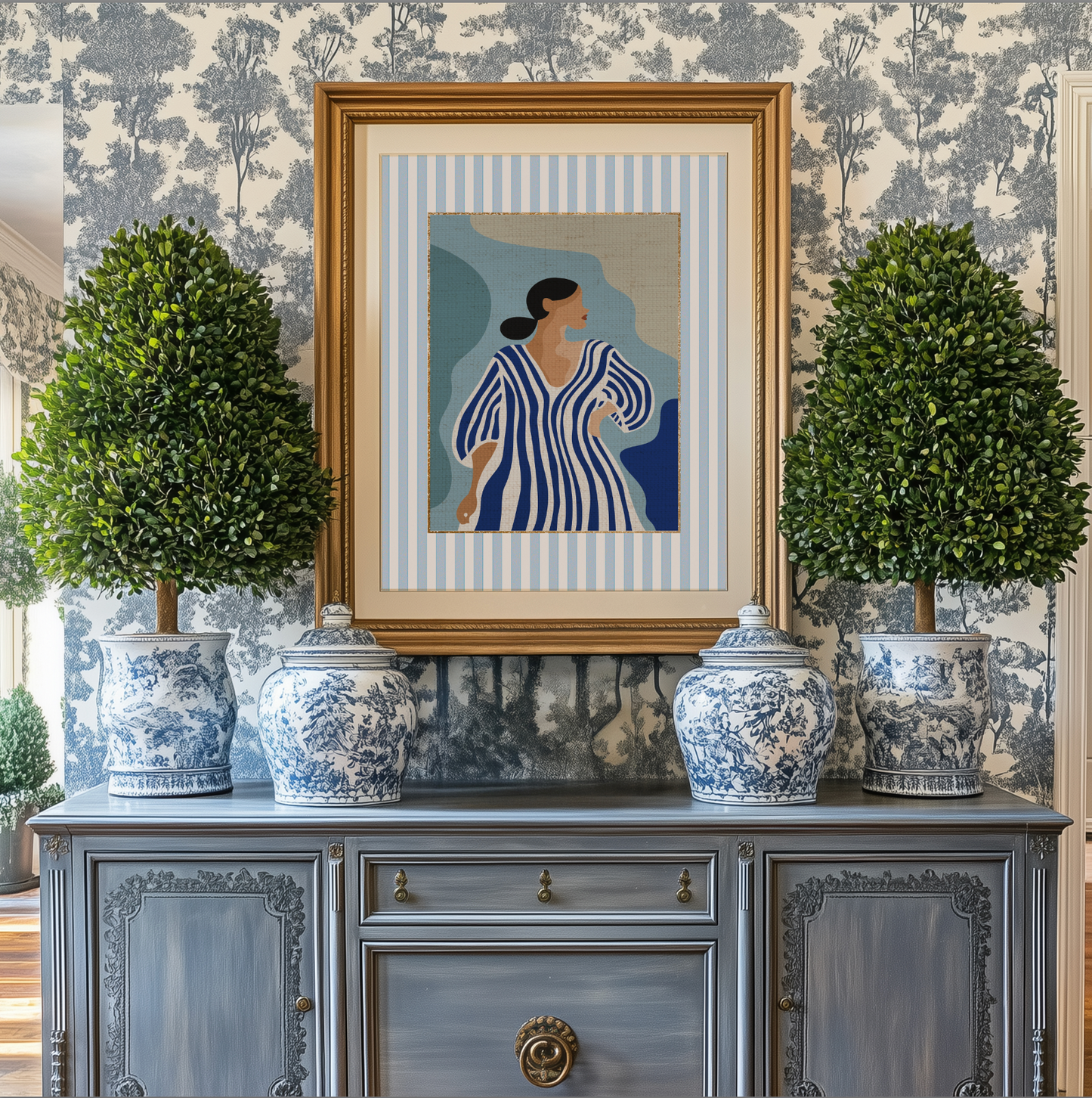 Summer Prints Gallery Set of 3 Cote d' Azur Artwork Beach House Collection