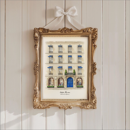 Ralph Lauren Paris Print Boulevard Saint-Germain Illustration Watercolor Paris Artwork