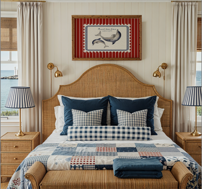 Lobster, Whale & Dolphin Set of 3, Nantucket East Coast Artwork