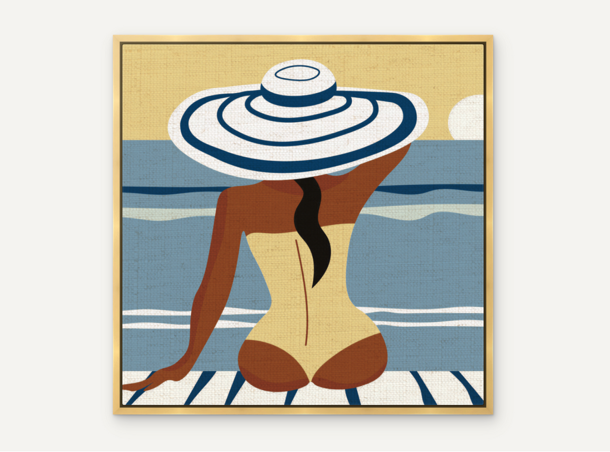 Côte d’Azur Wall Art I Blue Geometric Prints I Modern Coastal Art I French Riviera DecorI Neutral Abstract ArtworkI Contemporary Gallery Wall